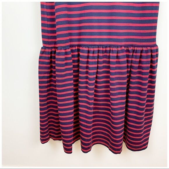 Cynthia Rowley Red/Blue Striped Maxi Dress Ruffle Bottom Sz S - Picture 7 of 10